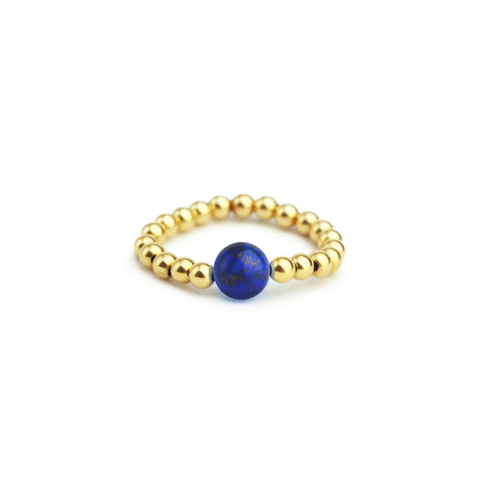 Chiara 14k Gold Filled Ring in Lapis Lazuli