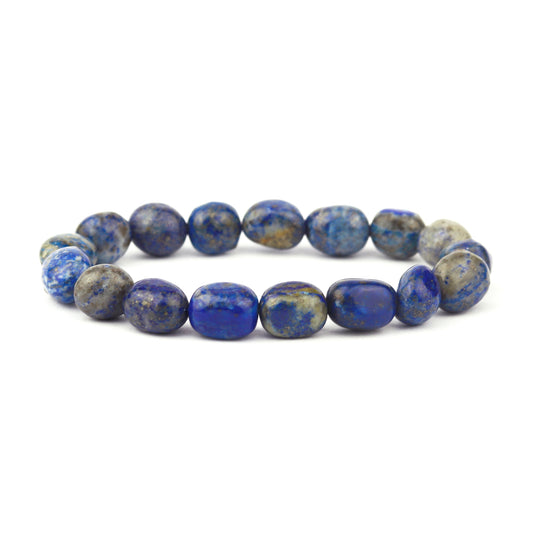 Lapis Lazuli Pebbles Stretch Bracelet