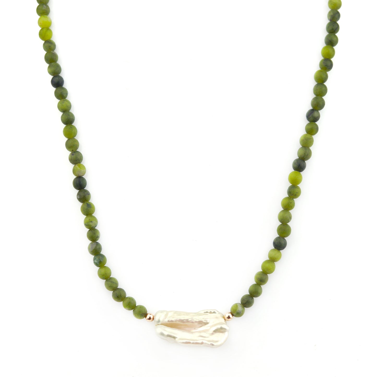 Linda Necklace in Nephrite Jade