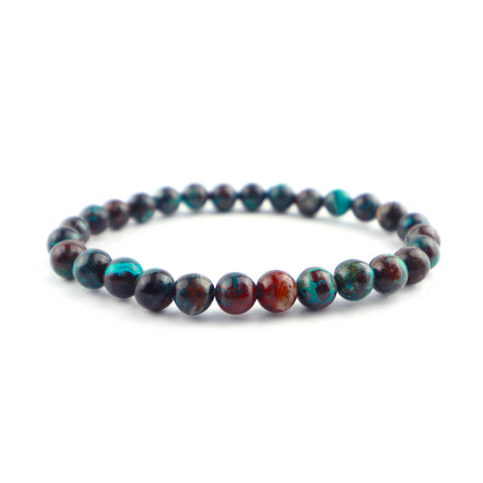 Chrysocolla Stretch Bracelet 6mm