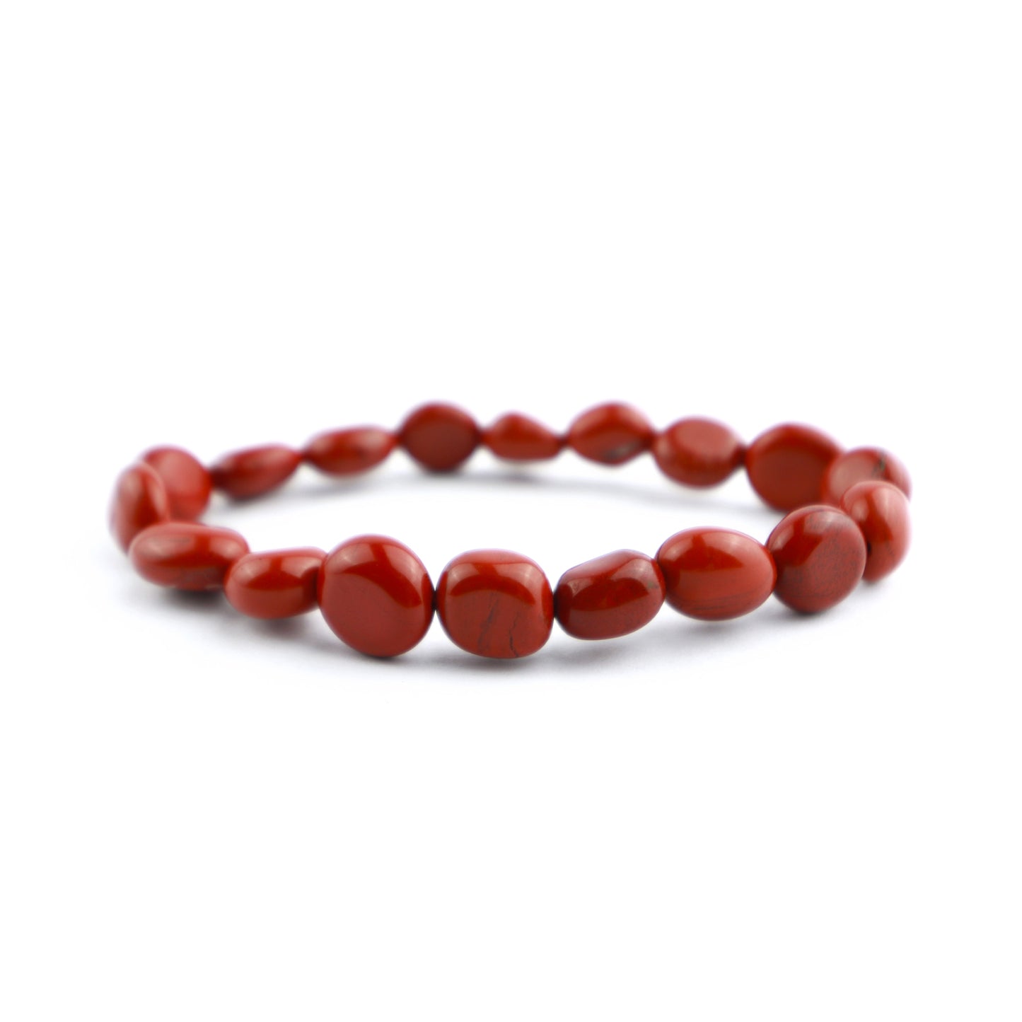 Red Jasper Pebbles Stretch Bracelet